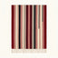 Burgundy Zanafi Kilim rug Aoulouz with offset black and rose stripes, full rug view