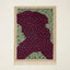 Plum Zanafi rug Asni with dotted organic field, full rug view