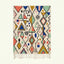 Ivory Azilal rug Ighrem with pastel abstract symbol pattern, full rug view