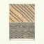 Multicolor Zanafi Kilim rug Imini with split stripe and geometric pattern, full rug view