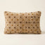 Sand & Mustard Moroccan wool lumbar pillow, Mustard Freckle design, 14 x 24 in