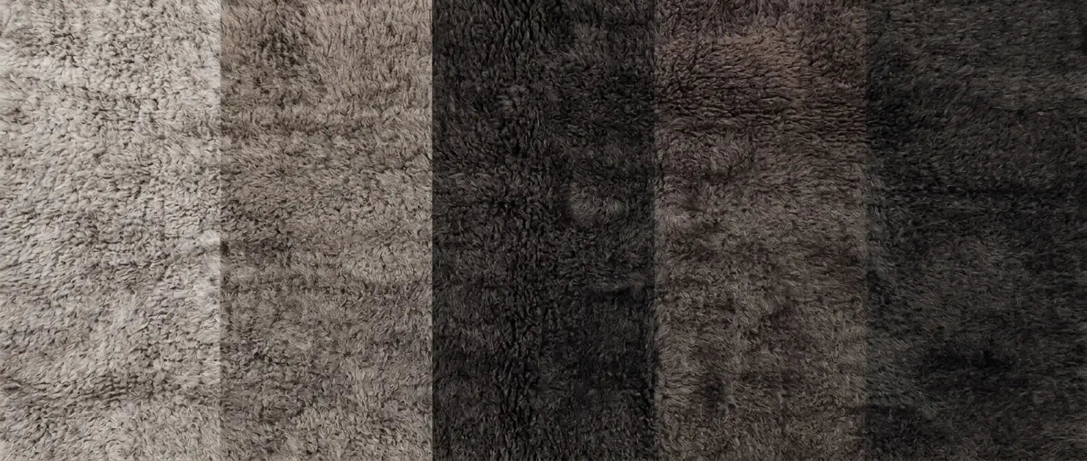 Handmade Moroccan wool rug in grey and charcoal tones