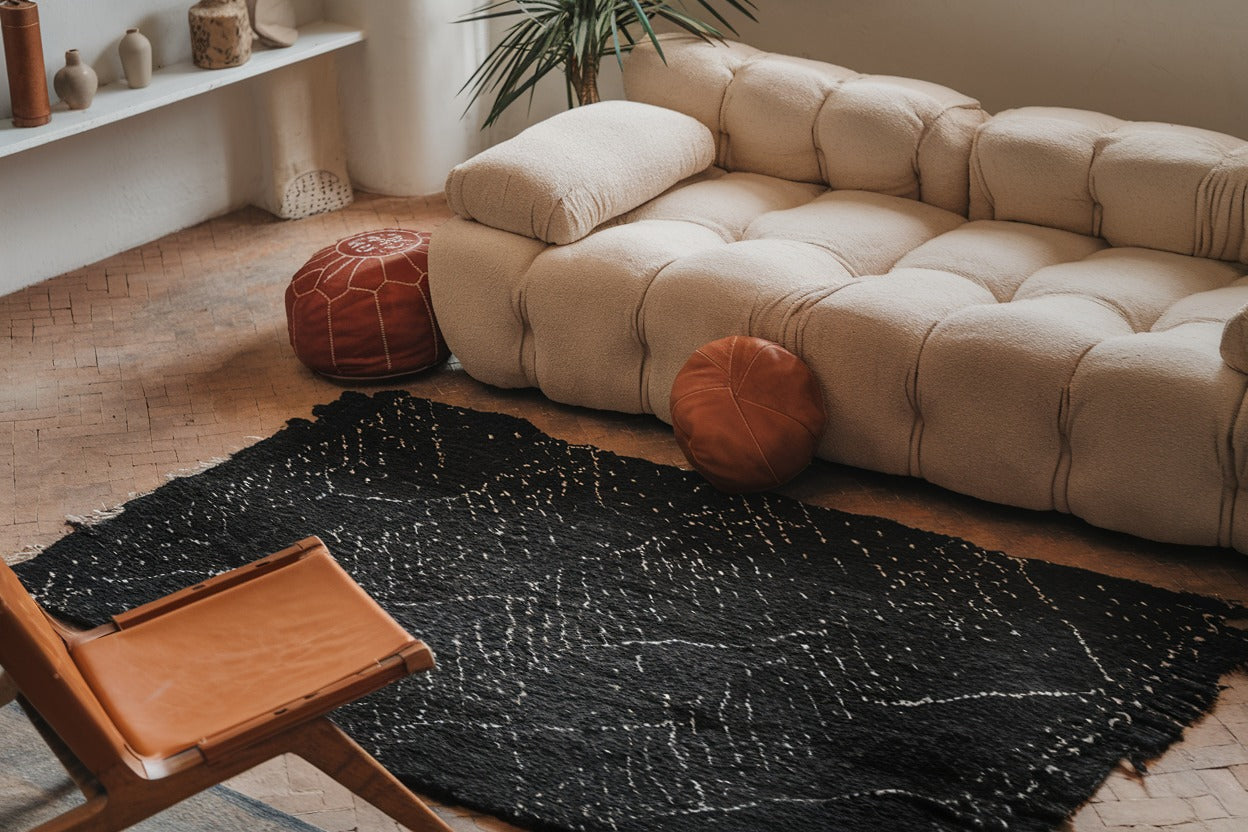 Black Moroccan Rug