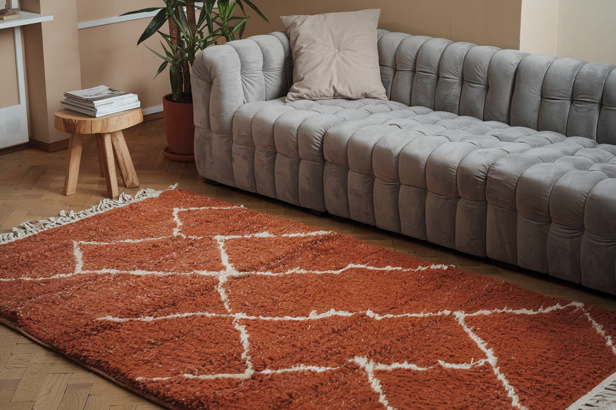 Brown Moroccan Rug