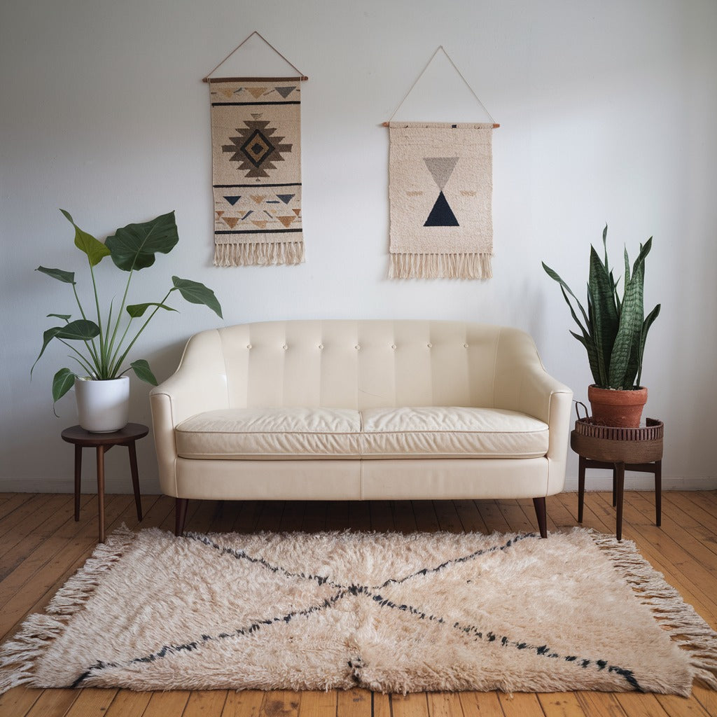 White Moroccan Rug