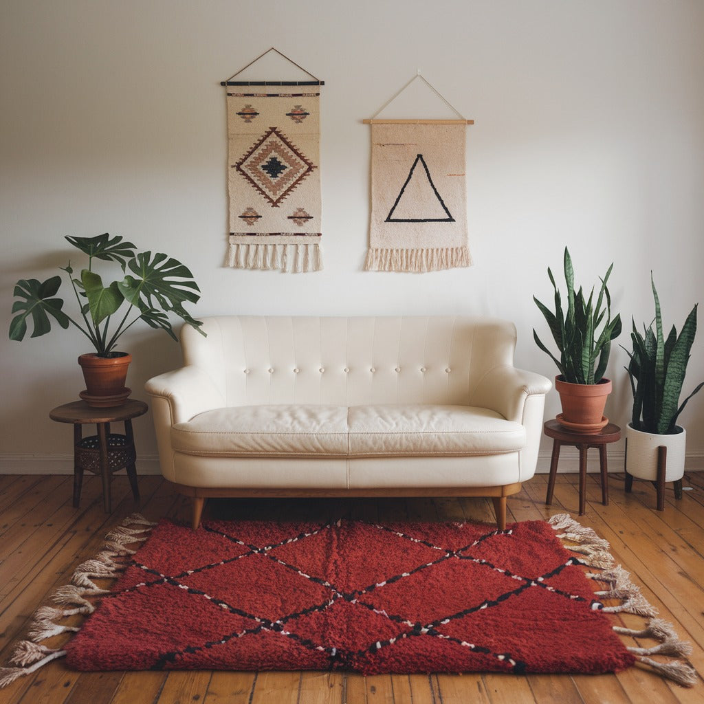 Red Moroccan Rug