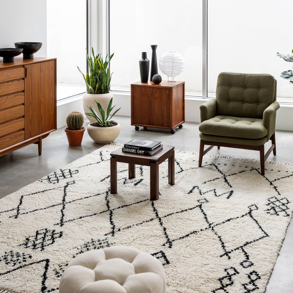 Living room rug size guide