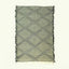 Gray Zanafi Kilim rug Aglou with diamond lattice, full rug view
