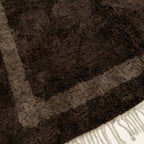 Amalu charcoal Beni Ourain rug pattern detail