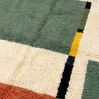 Anir green Beni Ourain rug in a modern interior