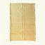Gold Zanafi Kilim rug Aoufous with chevron diamond pattern, full rug view