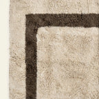 Asirem ivory Beni Ourain rug pattern detail