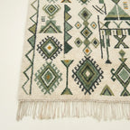 Charcoal Azilal Rug – Cream Grid Pattern – Azenzar