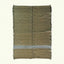 Charcoal, olive and powder blue Zanafi kilim rug Tazrart with blue stripe, full rug view