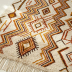 Coral Azilal Rug – Blue Diamond Pattern – Imider