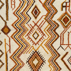 Coral Azilal Rug – Blue Diamond Pattern – Imider