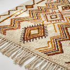 Coral Azilal Rug – Blue Diamond Pattern – Imider