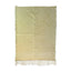 Cream Zanafi kilim rug Aitounir with minimal panels, full rug view