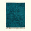 Deep teal Mrirt rug Tayriq with abstract grid pattern, full rug view
