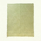 Sage Zanafi Kilim rug Fint with subtle diamond pattern, full rug view