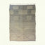 Gray Zanafi kilim rug Tadart with geometric patchwork, full rug view