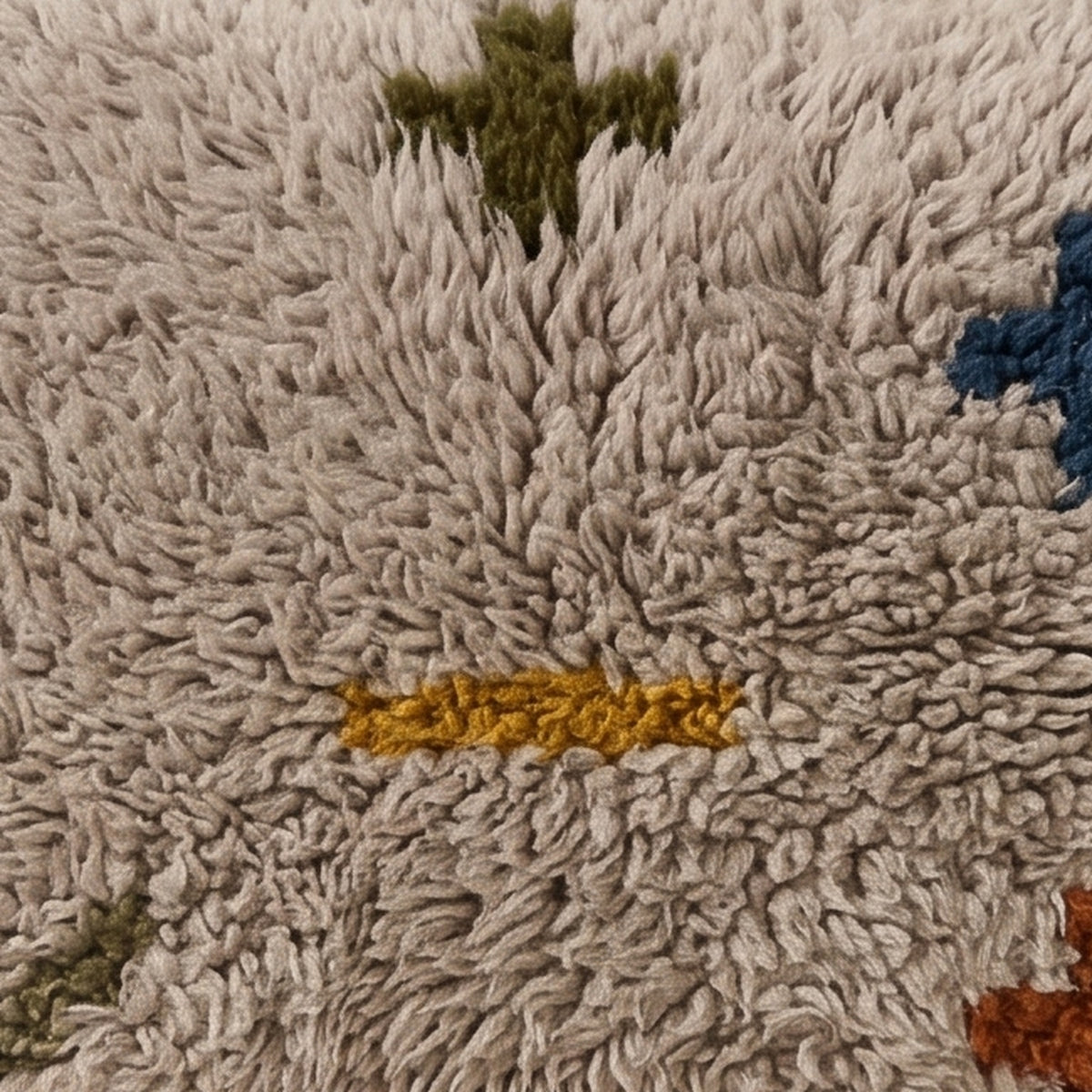 Close-up of the cross dash pattern on the Itri Moroccan wool pillow