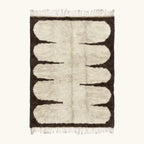 Ifri ivory Beni Ourain rug full view