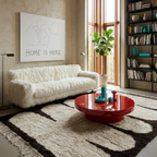 Ifri ivory Beni Ourain rug in a contemporary interior