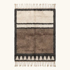 Imilchil taupe Beni Ourain rug, full view