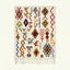 Ivory Azilal rug Amayas with abstract symbol pattern, full rug view