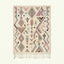 Ivory Azilal rug Tamazla with pastel tribal pattern, full rug view