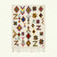 Ivory Azilal rug Tilelli with star diamond pattern, full rug view
