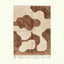 Ivory & Brown Mrirt rug Isfura with organic pebbles, full rug view