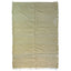 Ivory Zanafi kilim rug Iznagen with angular diamonds, full rug view
