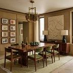 Ivory Zanafi kilim rug Iznagen with angular diamonds, lifestyle room view
