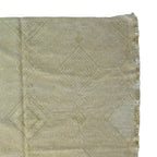 Ivory Zanafi kilim rug Iznagen with angular diamonds, weave detail
