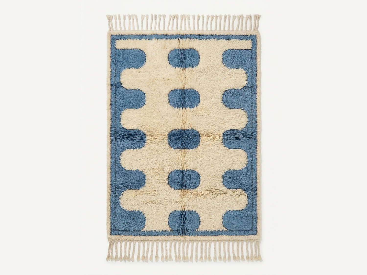 Azure Pathways with Soft Ivory Field — Lalla Amina