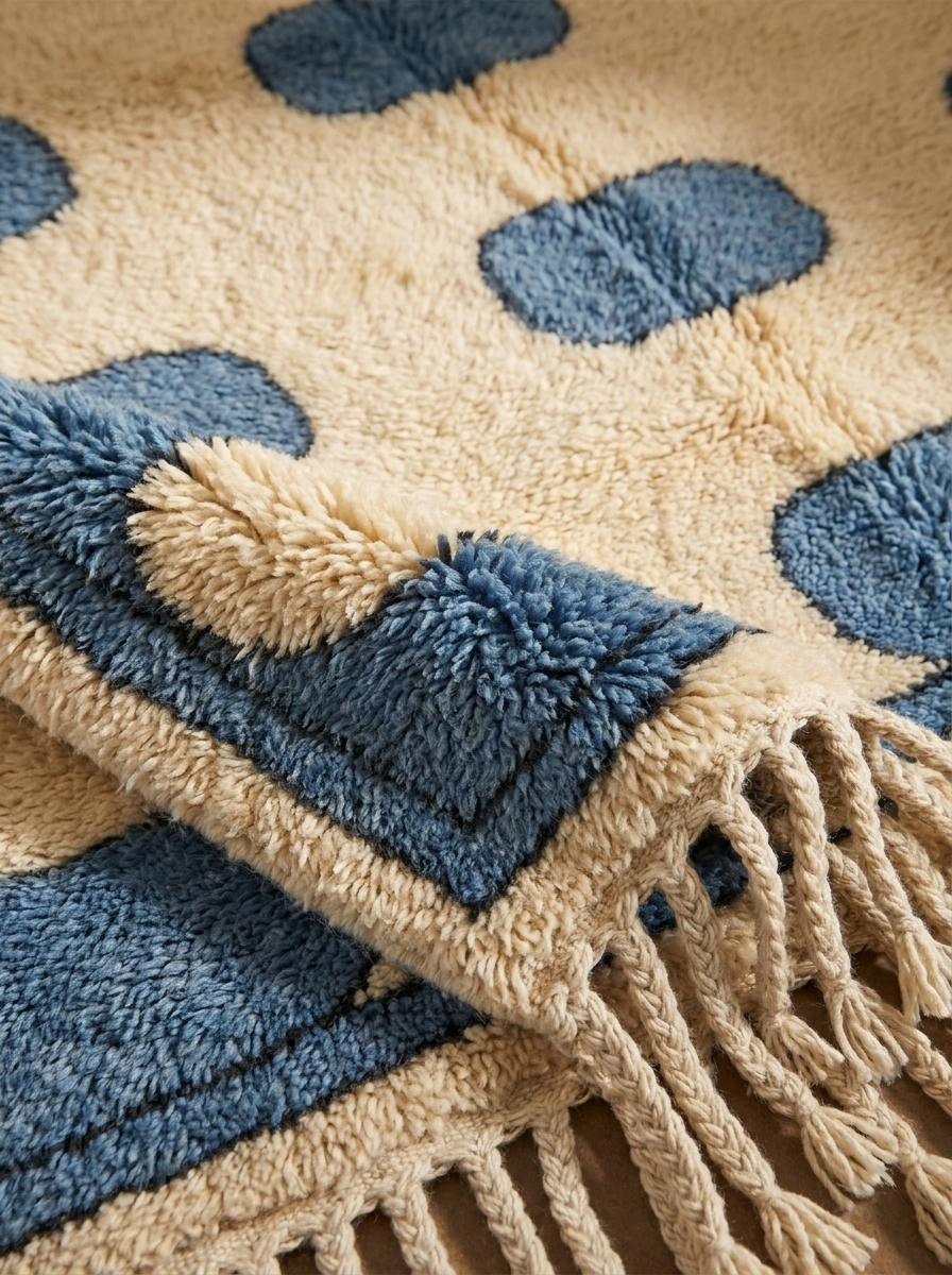Azure Pathways with Soft Ivory Field — Lalla Amina