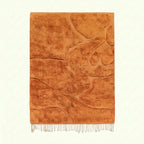 Terracotta Mrirt rug Tifzun with tonal organic contours, full rug view