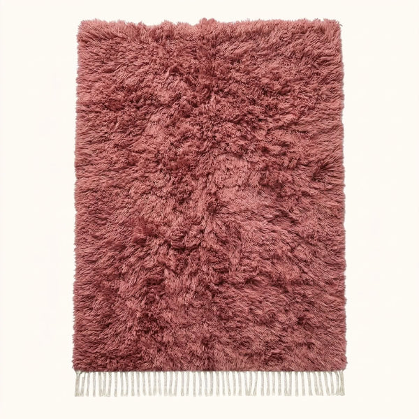 Tapis Mrirt Rose – Velours texturé – Isli