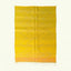 Saffron Yellow Zanafi kilim rug Agdz with gray chevrons, full rug view