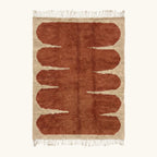 Tafra terracotta Beni Ourain rug full view