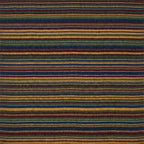 Navy Zanafi Kilim rug Taliouine, fine stripe pattern detail