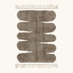 Tamda taupe Beni Ourain rug full view