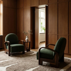 Tamda taupe Beni Ourain rug in a contemporary interior