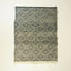 Gray Zanafi Kilim rug Tamdakht with mosaic diamond pattern, full rug view