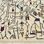 Tan Azilal Rug – Multicolor Abstract Pattern – Tafsut