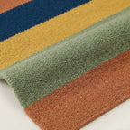 Terracotta Zanafi Kilim rug Taourirt, natural wool flat-weave detail