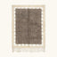 Taupe and ivory Beni Ourain rug, full view
