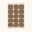 Full view of the Asif taupe and ivory Beni Ourain rug with a rounded grid design.